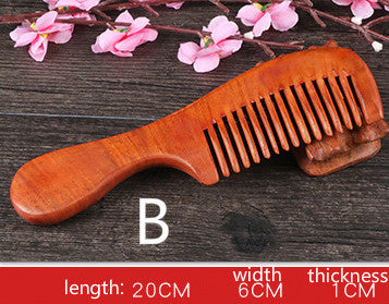 Rosewood Hair Comb